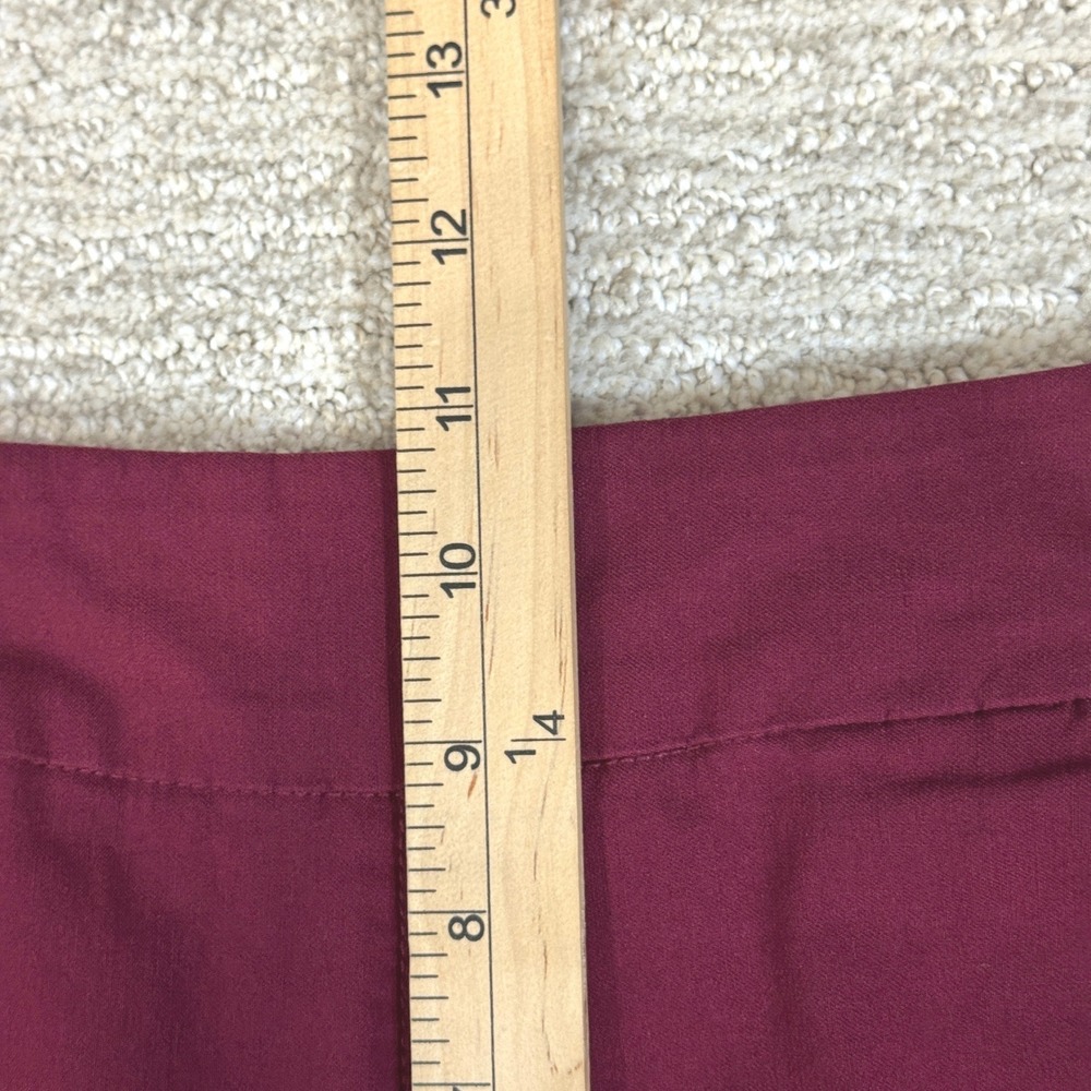 Slim-sation for Appleseeds Burgundy Pull On Straight Leg Stretch Pants Size 12 - Picture 7 of 8